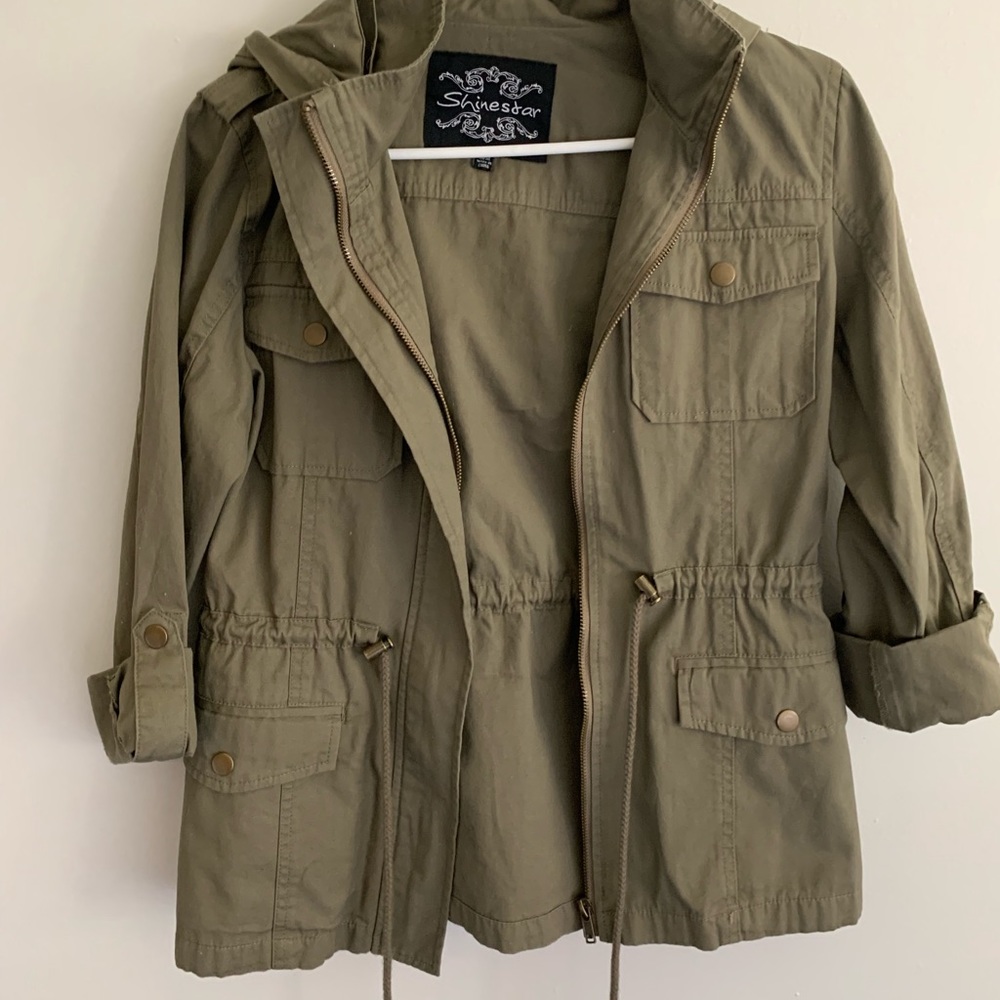 Green army jacket